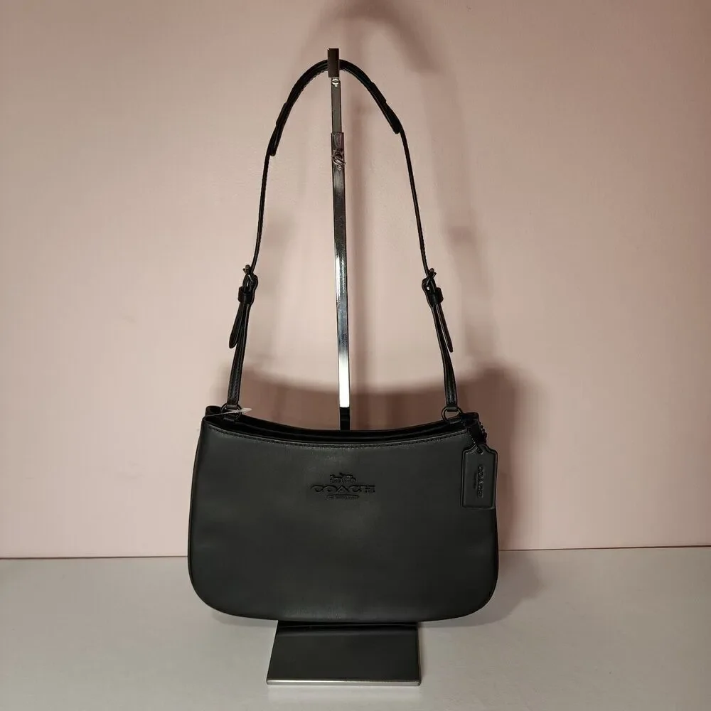 NWT Coach CP101 Penelope Leather Shoulder Bag Black